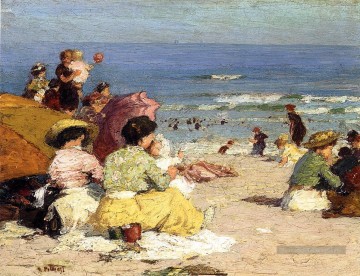  Potthast Peintre - Scène de plage Impressionniste plage Edward Henry Potthast